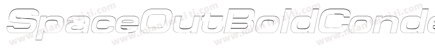 SpaceOutBoldCondensed Italic字体转换